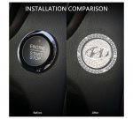 Engine start button cover and frame suitable for Hyundai cars - QR100 - Image 4