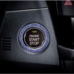 Engine start button switch frame for all types of Cars - FZ100 - Blue