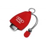 ميدالية ريموت ومفاتيح السيارة من القماش مناسبة لسيارات اودي - PM200 - احمر