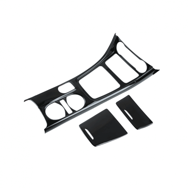 غطاء وحدة التحكم المركزي لمرسيدس  2016-2019 / لون اسود ( 3 قطعة )