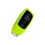 Silicone car key cover For Mercedes A Class 2020 / Lemon Color