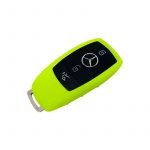 Silicone car key cover For Mercedes A Class 2020 / Lemon Color - Image 3