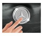 Engine start button cover and frame suitable for Mercedes cars - QR100