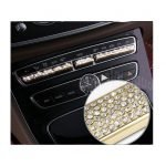 كفر ازرار التحكم بالتكييف لمرسيدس New C Class 2016-2019  ( 11 قطعة )  / لون ذهبي