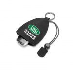 ميدالية ريموت ومفاتيح السيارة من القماش مناسبة لسيارات لاند روفر  - PM200 - اسود