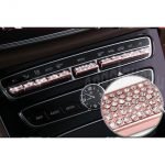 Air conditioning control buttons cover For Mercedes New C Class 2016-2019 ( 11 Pieces ) / Rose Gold Color