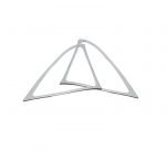 اطار للسماعات الجانبية للسيارة لمرسيدس New E Class 2016-2019 / لون  فضي ( 2 قطعة )