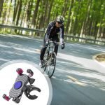 ⁦حامل موبايل للدراجات قابل للانحناء 360 درجة جوده عالية - JS-055 - ازرق⁩ - الصورة ⁦4⁩