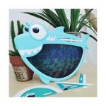 LCD Electronic Drawing & Writing Digital Board 8.5 Inch With One Click & Self Erase Pen / Sky Blue Color - Image 2