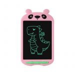 LCD Electronic Drawing & Writing Digital Board 10 Inch With One Click & Self Erase Pen / Pink Color