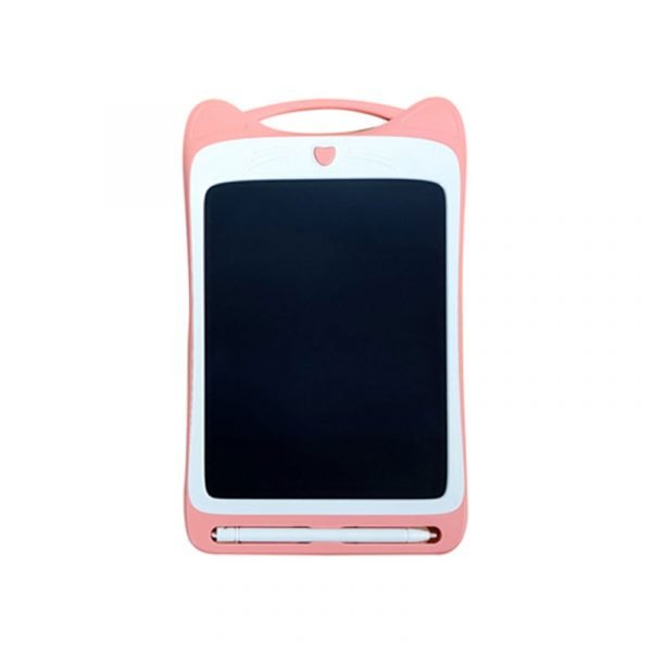 سبورة رقمية الكترونية للرسم والكتابة بشاشة ال سي دي 12 انش مع قلم ومسح ذاتي بضغطة واحده - CR2033 / لون وردي