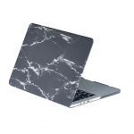 Protective Cover Ultra Thin Hard Shell 360 Protection For Macbook Pro 13 inch A1278 / Black Marble Color