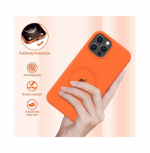 ⁦جراب خلفي لهاتف ابل ايفون 12 & 12 برو  / لون برتقالي⁩ - الصورة ⁦3⁩