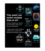 Smart Watch Touch and Ultra-clear Picture / HW22 - Silver Color - Image 7