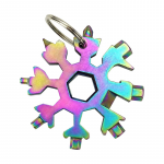 18-in-1 Snowflake Multi-Purpose Snow Window Tool Made of Scratch and Rust Resistant Solid Steel - SPS10 / Multi Color