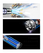 ⁦مكنسة كهربائية محمولة لاسلكية للسيارة والمنزل قابلة لإعادة الشحن 60W – 7.4V / SLXC-70⁩ - الصورة ⁦8⁩