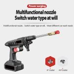 Rechargeable water pressure gun for washing cars, bicycles and windows / Model 698TV - Image 8