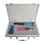 A kit consisting of 33 integrated pieces for easy connection of networks, internet cables and telephones / Model STX600