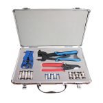 A kit consisting of 33 integrated pieces for easy connection of networks, internet cables and telephones / Model STX300