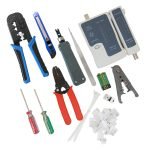 طقم عدة مكون من 38 قطعة متكاملة لسهولة توصيل الشبكات وكابلات الانترنت والتليفونات / موديل TBC200