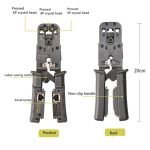 Cablenet Crimping Kit Cable Cutter, Bending and Cable Tester in One Device CAT3 CAT5 CAT6 - RJ45 RJ11 RJ12 RJ22  / Model HS-022 - Image 2