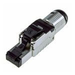 طقم RJ45 - CAT6 عدد 1 قطعة معدن عالي الجودة / موديل VTX2 - لون اسود