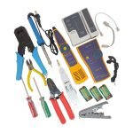 A kit consisting of 10 integrated pieces for easy connection of networks, internet cables and telephones / Model TBC700