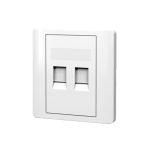 Cover two outlets for the Internet and telephones / Model CCV20