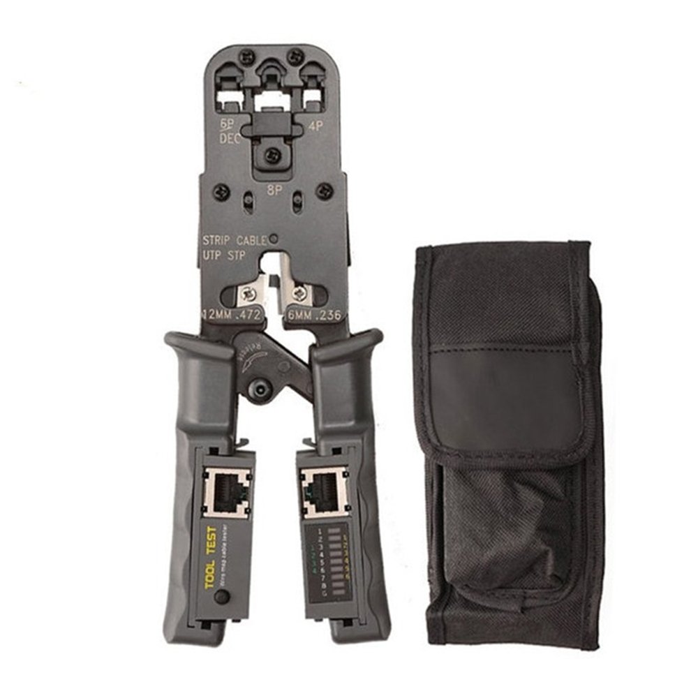 d54gsdf564gv56fds4gv56sfd4 Cablenet Crimping Kit Cable Cutter, Bending and Cable Tester in One Device CAT3 CAT5 CAT6 - RJ45 RJ11 RJ12 RJ22 / Model HS-022 - Image 1