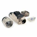 ⁦طقم RJ45 - CAT6 عدد 1 قطعة معدن عالي الجودة / موديل VTX2 - لون اسود⁩ - الصورة ⁦6⁩