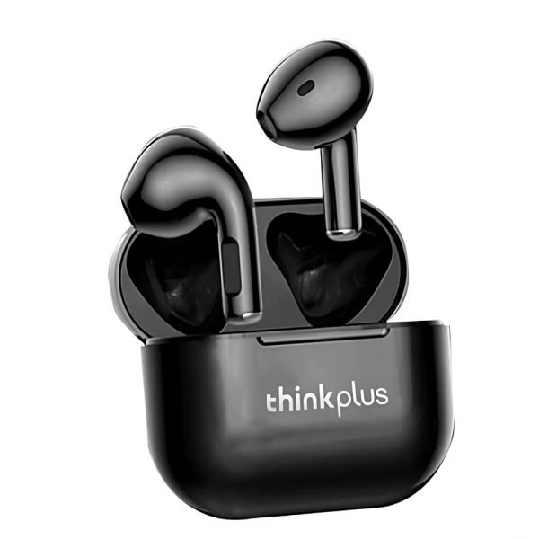 ThinkPlus Bluetooth 5.0 Touch Air Pods with HD Microphone. 250 mAh battery. HD stereo sound / Model LP40 - Black Color