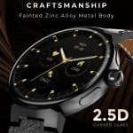 ⁦ساعة سمارت الترا  تعمل باللمس شاشة 1.45 بوصة HD عالية الدقة مزود بتقنية NFC ومقاومة للماء / موديل AOD - لون اسود⁩ - الصورة ⁦4⁩