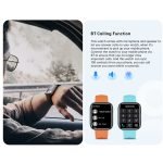 ⁦ساعة سمارت الترا  تعمل باللمس شاشة 1.91 بوصة HD عالية الدقة مزود بتقنية NFC ومقاومة للماء / موديل DV03 - لون برتقالي⁩ - الصورة ⁦4⁩