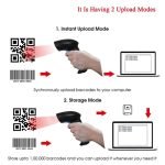 2D Wired barcode scanner high-quality  to read all types of barcodes & QR, works via a USB connection / Model CQH20 - Image 4