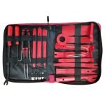 A set of tools for dismantling, repairing and installing the red dashboard / 25 Pieces