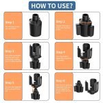 Cup and water bottle holder installed in the car / Model B14 - Image 2