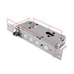 ⁦كالون باب شقة مصنوع من الحديد والفولاز المقوم للصدأ والخدوش / موديل GGS7⁩ - الصورة ⁦3⁩