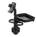 Car cup holder with holder Mobile & a detachable rotating food tray in addition to 2 small cup slots and a large cup slot / Model CUP-B06 - Image 6