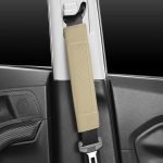 2 pieces of leather car seat belt cover, suitable for all cars / Model GTC200 - Beaje Color - Image 2