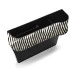 منظم جانبي لمقعد السيارة متعدد الوظائف مناسب لجميع موديلات وانواع السيارات ( قطعة واحدة ) / JJG100 - لون فضي كاربون لامع