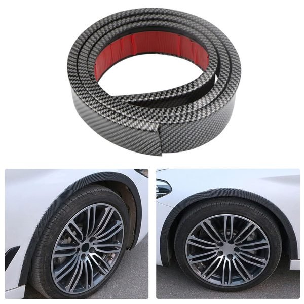 اكسسوار لاصق لتزيين حواف السيارة - طول 1.5 متر / موديل LLK - لون كاربون