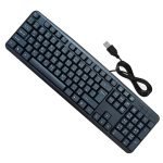 كيبورد سلكي بمنفذ يو اس بي عربي انجليزي ملائم ومريح للعين / موديل K3