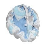 سرير اطفال حديثي الولادة قطن محشو فايبر لراحة الطفل اثناء النوم او الاسترخاء / موديل BJG30