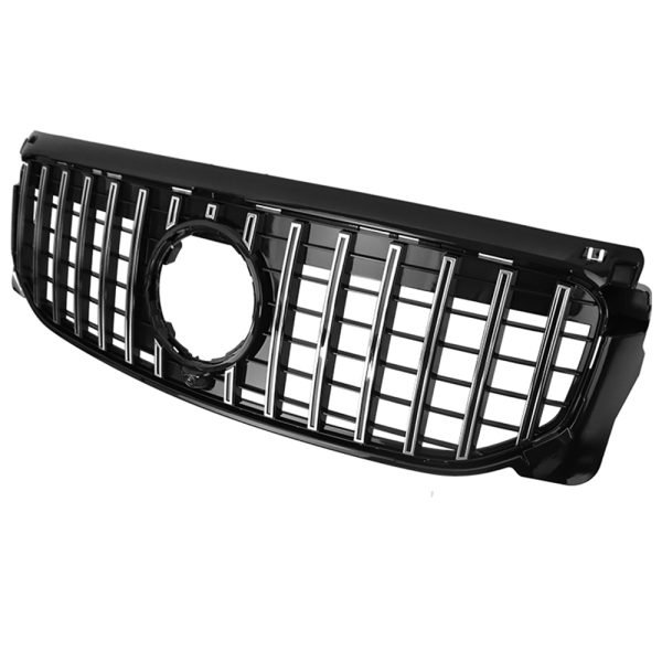 Car front grille compatible with Mercedes E W212 Model 2014 - 2015 GT / Chrome Color