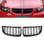 2 pieces of front grille for BMW 5 Series F10 ( 10-17 ) / Glossy Black Color
