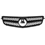 Car front grille compatible with Mercedes CW204 Model 2008-2014 AMG / Black With Chrome Color - Image 4