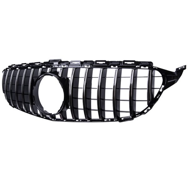 شبكة سيارة امامية متوافقة مع سيارات مرسيدس CW205  موديل 2015-2018 GT بدون فتحة كاميرا  / لون كروم