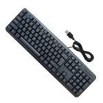 Wired keyboard with USB port, Arabic-English, convenient and comfortable for the eyes / Model H-930