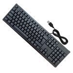 Wired keyboard with USB port, Arabic-English, convenient and comfortable for the eyes / Model H-820