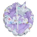 سرير اطفال حديثي الولادة قطن محشو فايبر لراحة الطفل اثناء النوم او الاسترخاء / موديل BJG40